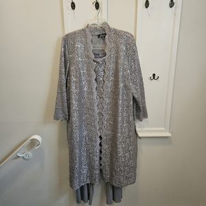 NWT Tank Top and Pant Set w/Sheer Lace Jacket